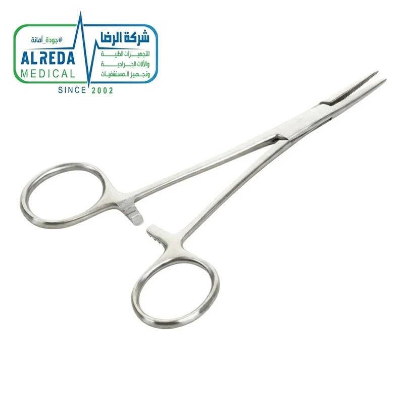 موسكيتو هالستيد مستقيمة 12.5 سم Halsted-Mosquito Hemostatic Forceps Straight 125 mm with delicate transverse serrations - Alreda Medical Cairo