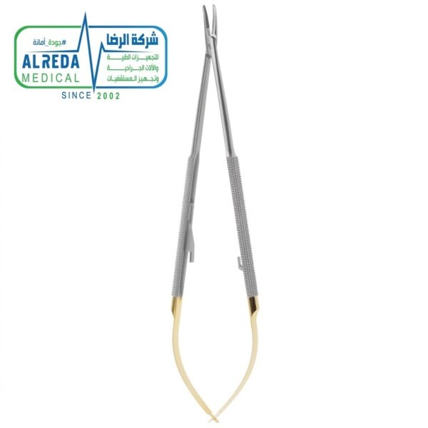 Castroviejo Needle Holder Curved 18 cm TC