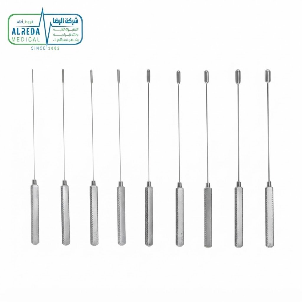 DeBakey Vascular Dilator Set 19 cm with malleable shafts and atraumatic olive tips - Alreda Medical Cairo طقم موسعات الأوعية الدموية ديبيكي