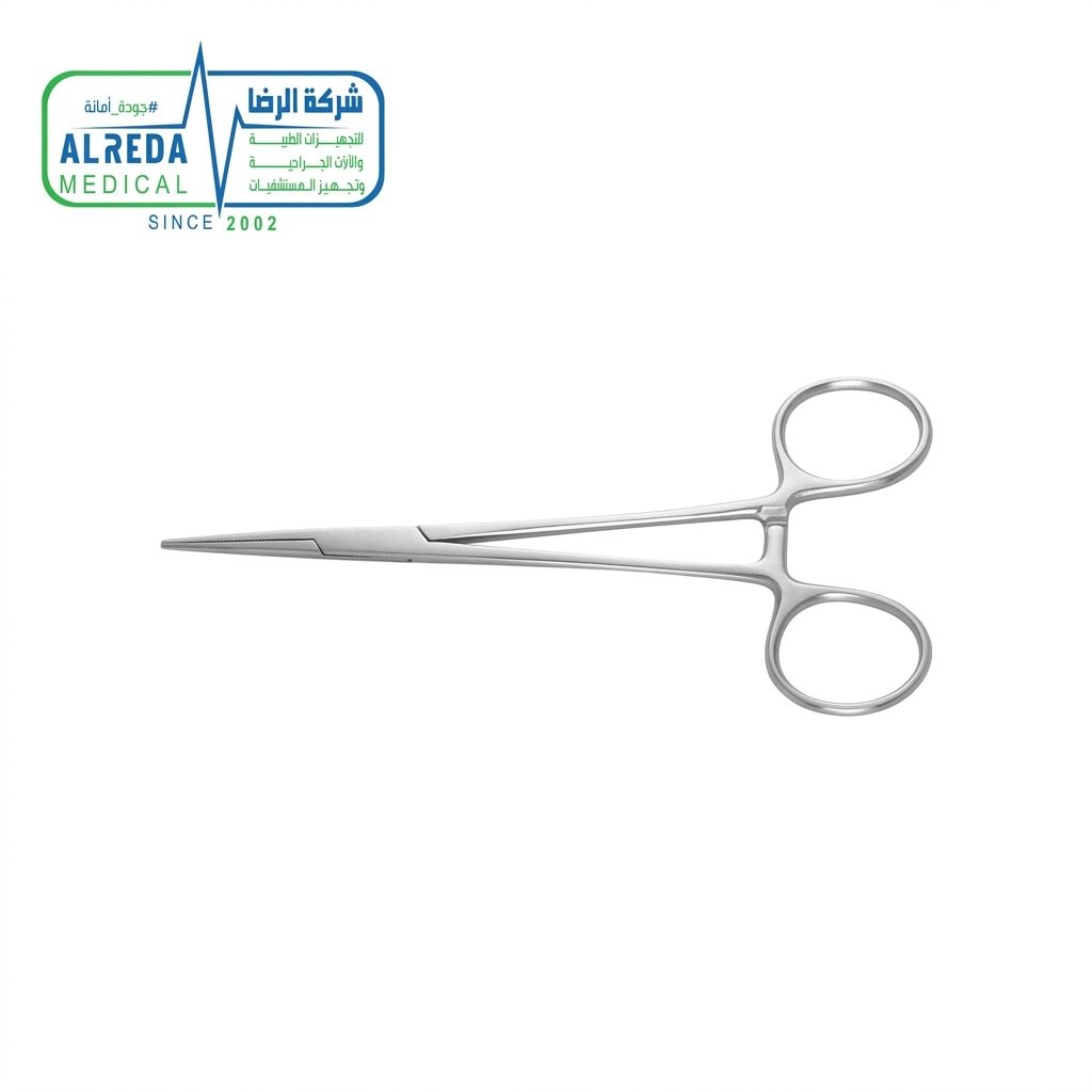 HALSTED-MOSQUITO Delicate Hemostatic Forceps Straight 125 mm UPA Approved Alreda Medical موسكيتو هالستيد جراحي مستقيم 125 مم لوقف النزيف معتمد الشراء الموحد شركة الرضا