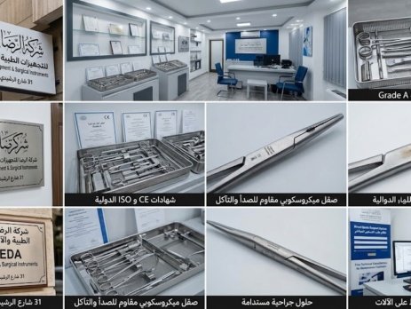صيانة الآلات الجراحية شركة الرضا alreda medical surgical instruments sets