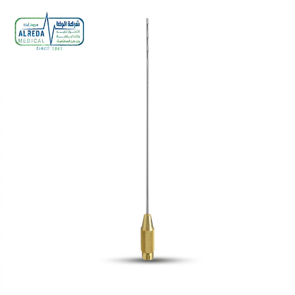كانيولا شفط الدهون تراي بورت ثلاثية الفتحات ألماني وإنجليزي شركة الرضا Liposuction Cannula TriPort Working Length Three Port German UK Pakistani Grade Alreda Medical