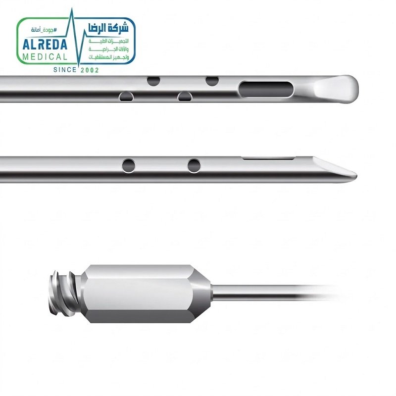 كانيولا شفط وحصاد الدهون نمط شارك Shark Cannula Harvester ألماني وإنجليزي وباكستاني Liposuction Shark Cannula Harvester Working Length German UK Pakistani Grade Alreda Medical شركة الرضا