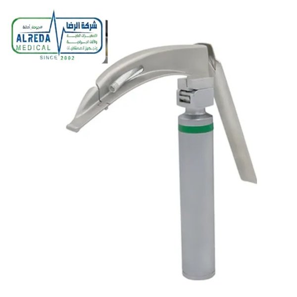 منظار حنجري ماكوي ألياف ضوئية شفرة McCoy Fiberoptic Laryngoscope Articulating Flexible Tip Difficult Airway Green System German UK Pakistani Grade Alreda Medical  مفصلية متحركة McCoy Fiberoptic Laryngoscope ألماني وإنجليزي وباكستاني شركة الرضا