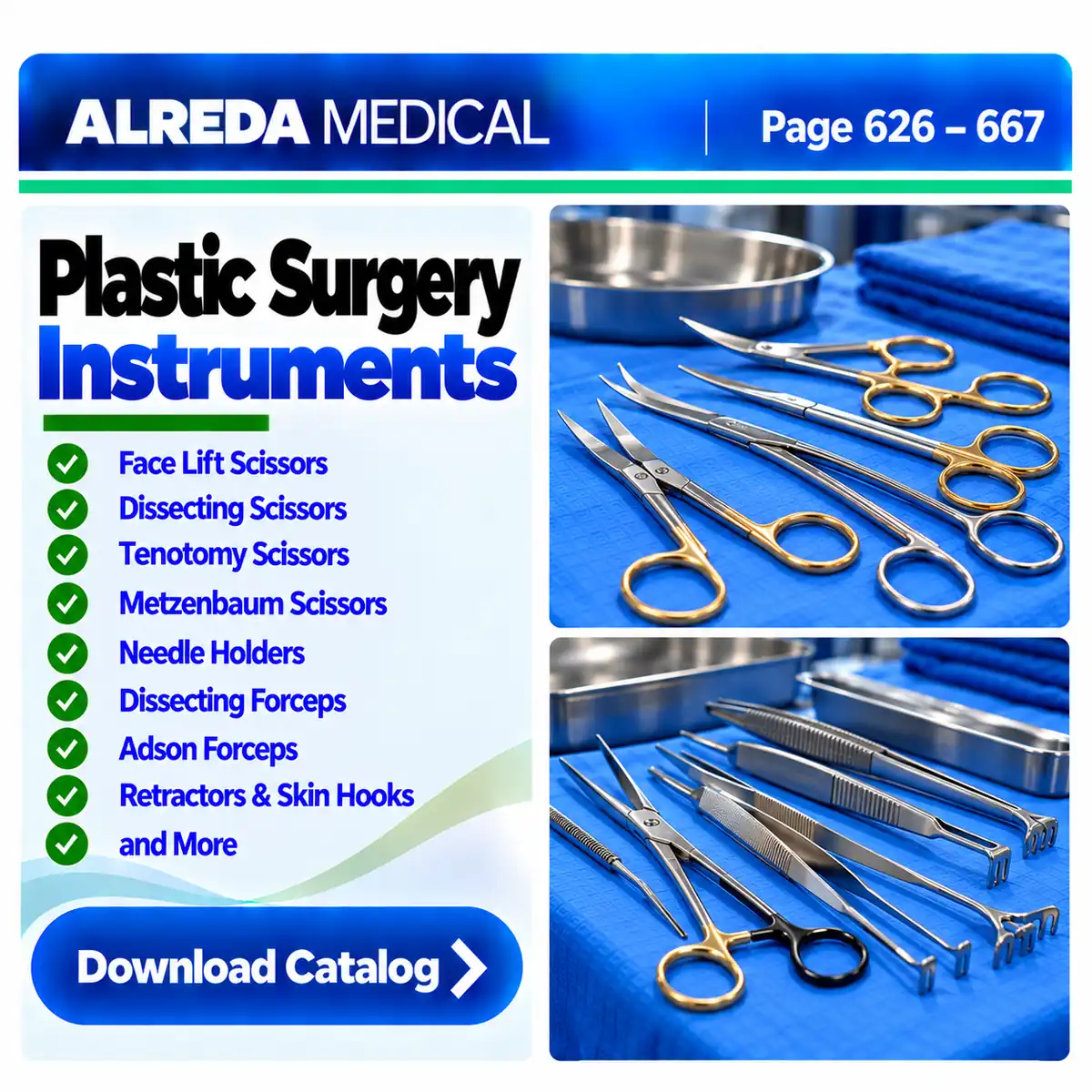 Plastic Surgery Instruments ALREDA Catalog