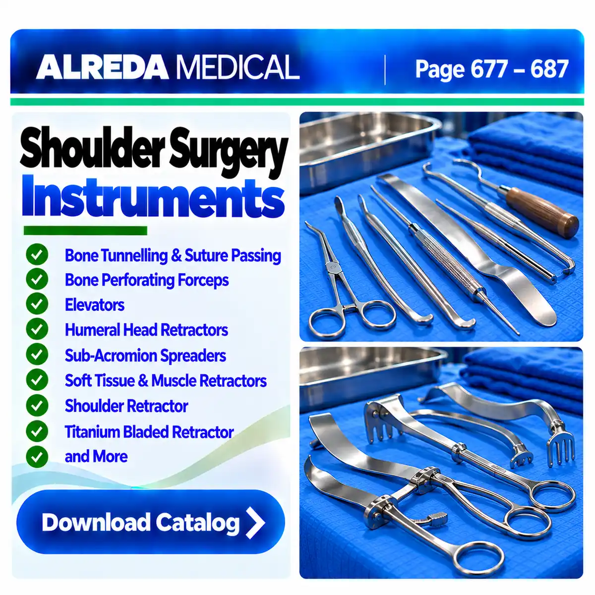 Shoulder Surgery Instruments ALREDA Catalog