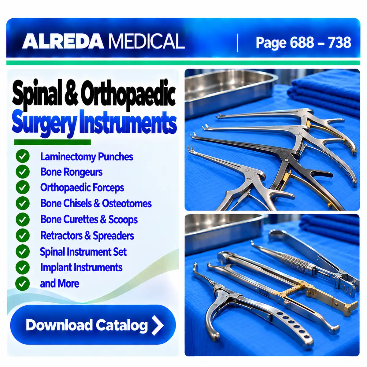 Spinal Orthopaedic Surgery Instruments ALREDA Catalog